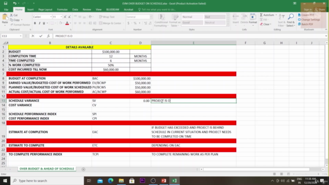 Project Management: Cost & Schedule Monitoring using EVM – Screenshot 3