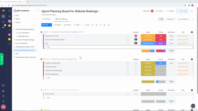 Monday - Project Management - Intermediate to Advanced – Screenshot 1