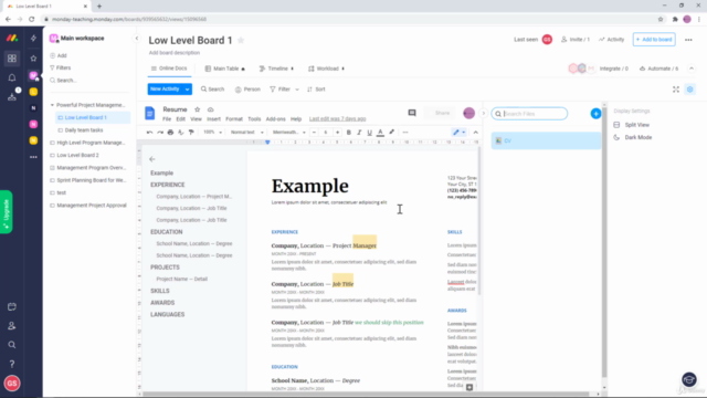 Monday - Project Management - Intermediate to Advanced – Screenshot 4