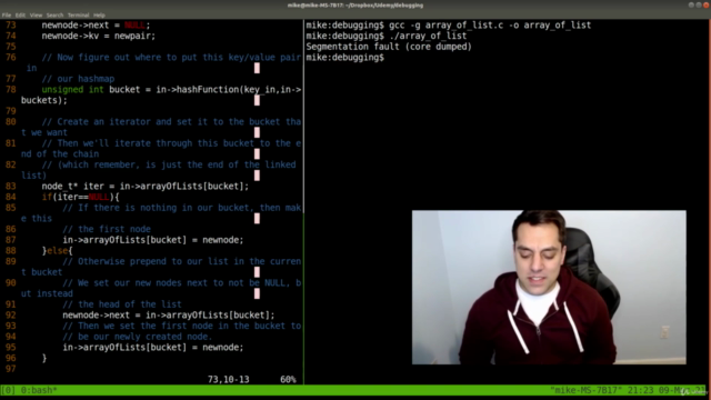 Hands on Debugging in C and C++ – Screenshot 1