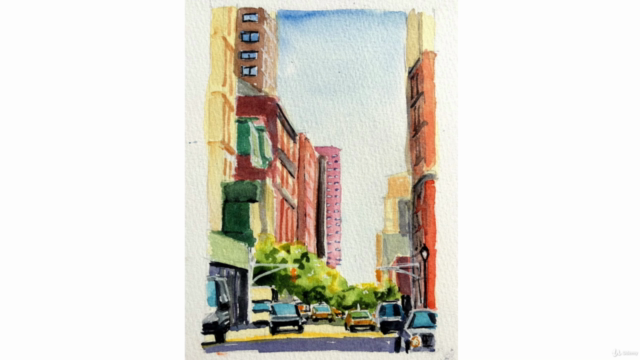 Sketching Street Scenes in Ink and Watercolor - Screenshot_01