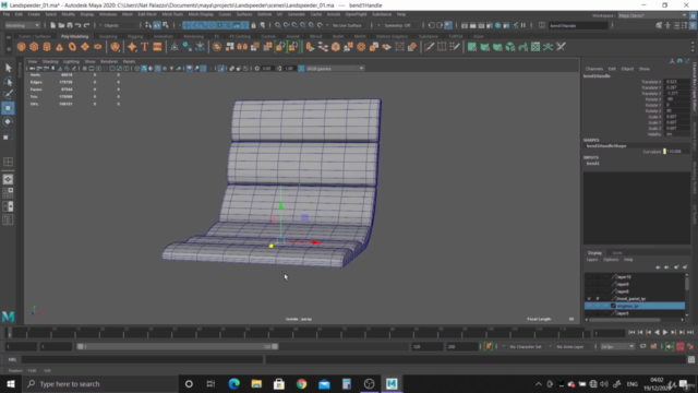 Maya 3D Masterclass - Modeling a 3D Sci-Fi Vehicle in Maya – Screenshot 3