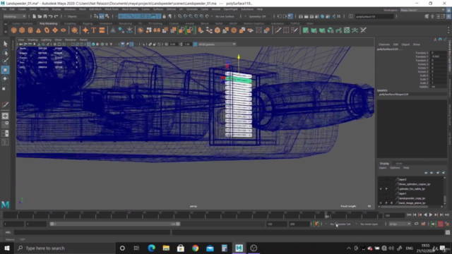 Maya 3D Masterclass - Modeling a 3D Sci-Fi Vehicle in Maya – Screenshot 4