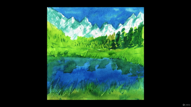 Atmospheric Watercolor Mountain Landscapes For Beginners – Screenshot 3