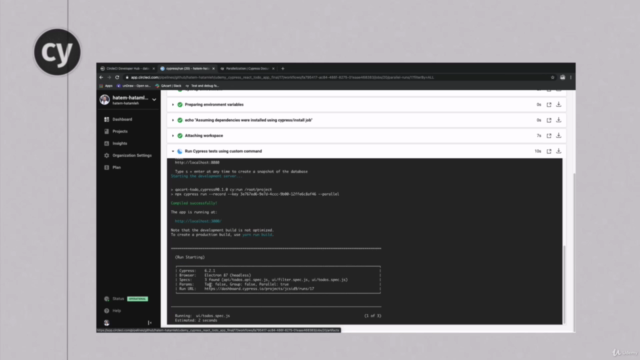 Cypress IO V9 + Frameworks + CI/CD + two React applications – Screenshot 4