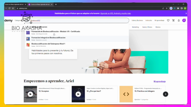 Formación en Biodescodificación - Módulo 1 de 6 Certificado – Screenshot 1