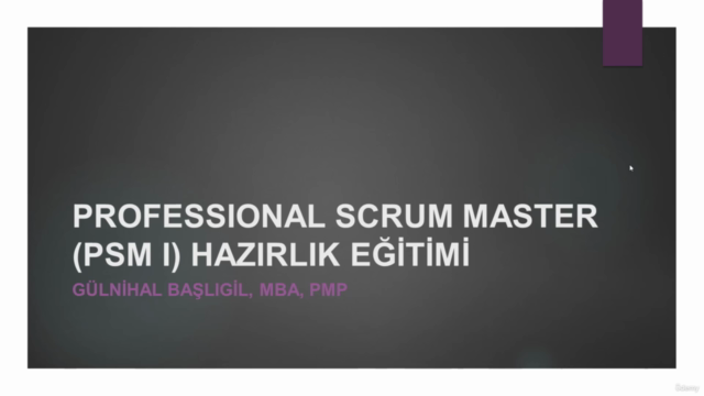 Professional Scrum Master (PSM I) Hazırlık Eğitimi – Screenshot 1