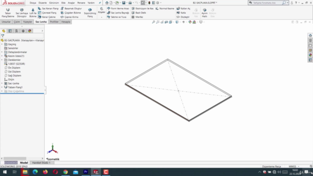 SolidWorks 2019 Sac Metal Modelleme Eğitimi - Screenshot_01