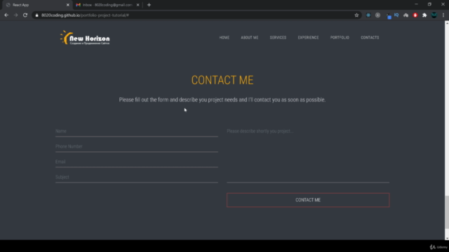 Build Portfolio App | With ReactJS & Bootstrap – Screenshot 2