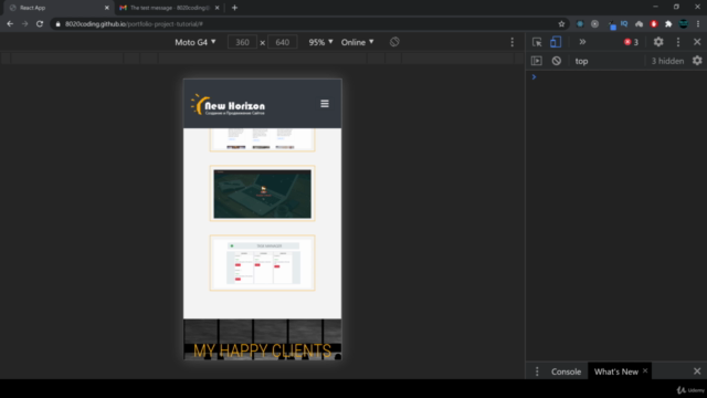 Build Portfolio App | With ReactJS & Bootstrap – Screenshot 4