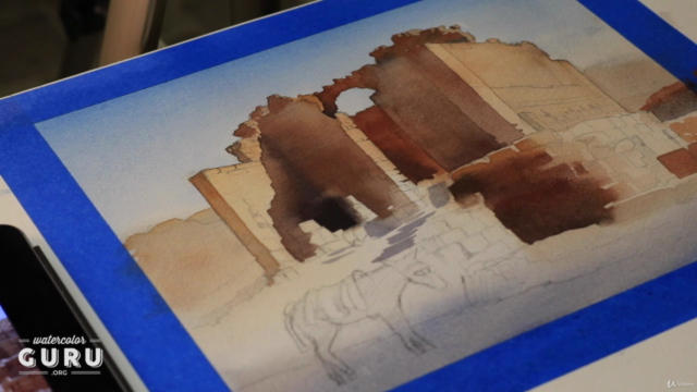 Architecture and Landscapes in Watercolor – Screenshot 2