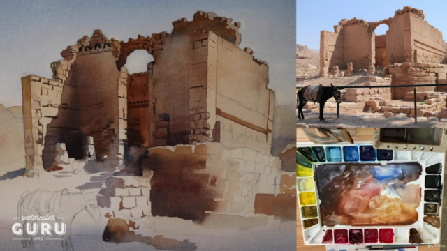 Architecture and Landscapes in Watercolor – Screenshot 3