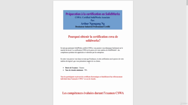 Obtenez votre certification SolidWorks Associate en 1 heures – Screenshot 1
