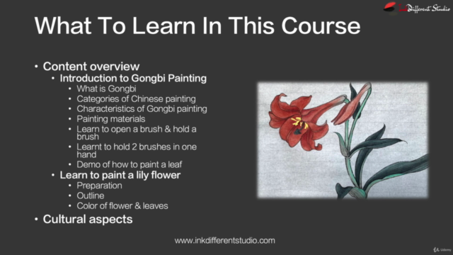Relax With Chinese Painting - Introduction & Lily Flower – Screenshot 3