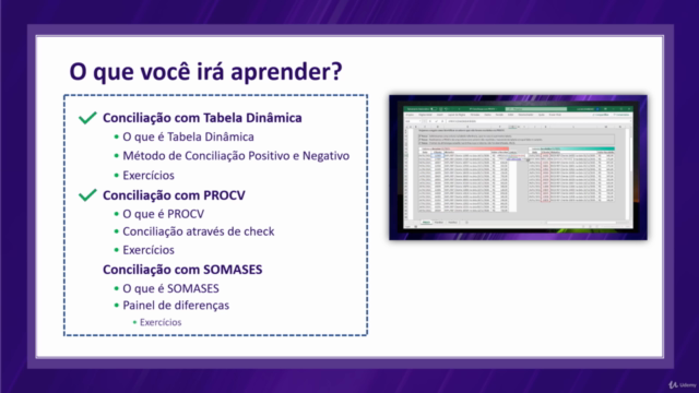 Conciliação Contábil Financeira com Excel – Screenshot 4