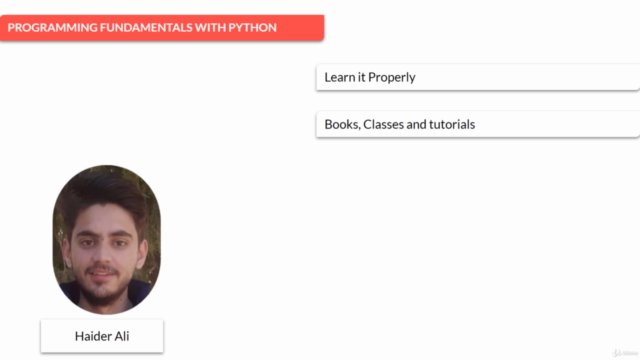 Programming Fundamentals with Python(Included OOP) – Screenshot 1