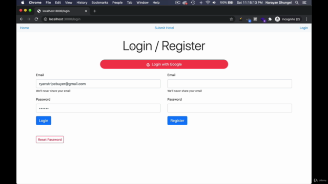 React Next.js Firebase Node.js MongoDB Login Register System - Screenshot_02
