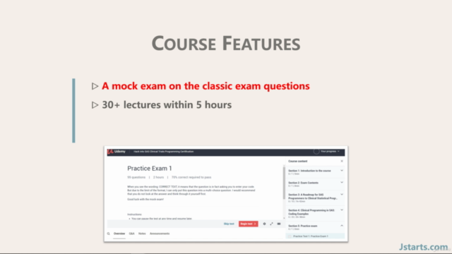 Hack into SAS Clinical Trials Programming Certification – Screenshot 3