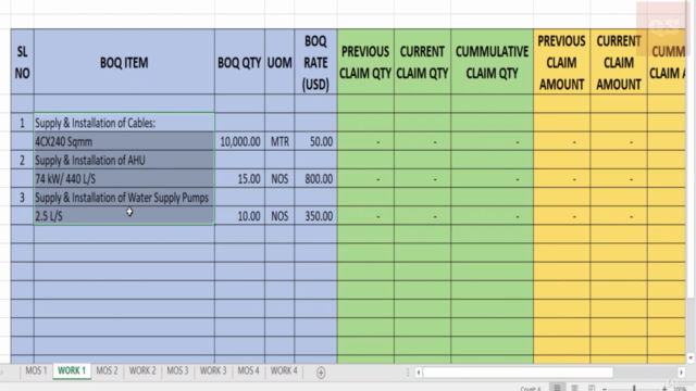Quantity Surveying Templates for Effective Cost Management – Screenshot 3