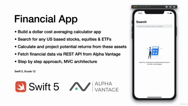 iOS & Swift - Financial App with Stock APIs & Unit Tests - Screenshot_01