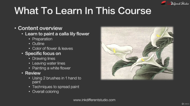 Relax With Chinese Painting - Calla Lily – Screenshot 3