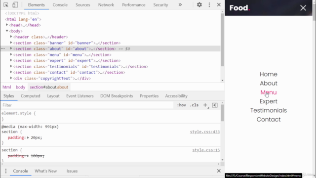 Responsive Website from Scratch using Html CSS & Javascript – Screenshot 4