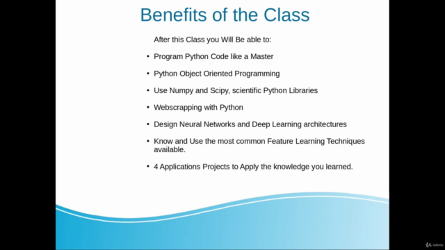 Scientific Python & Deep Learning Masterclass (4 Projects) – Screenshot 1