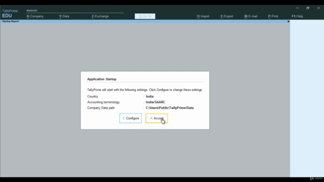 TallyPrime Training with GST – Screenshot 3
