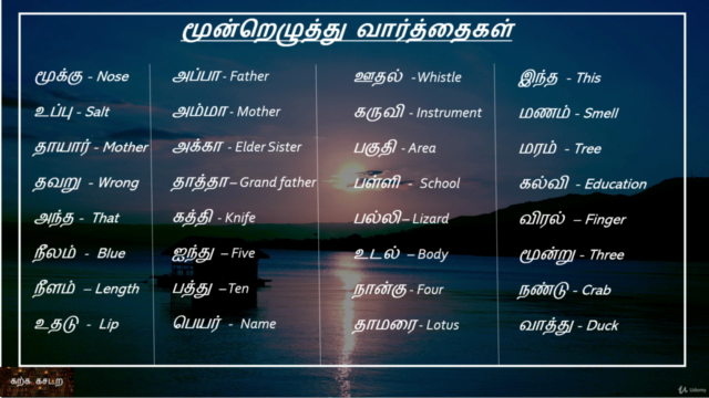 Learn Tamil through English & Tamil - Karka Kasadara – Screenshot 3