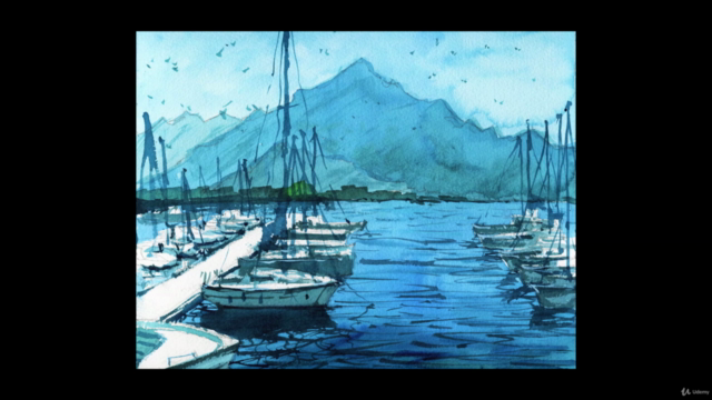How to Paint Boat Landscapes: Watercolor Essentials – Screenshot 3