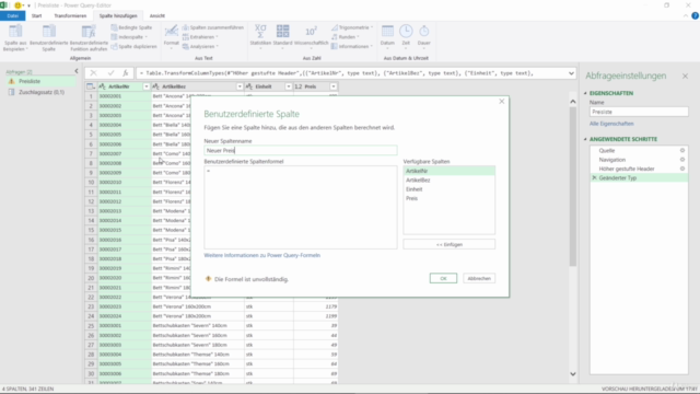 Die vollständige Einführung in Power Query für Excel – Screenshot 4