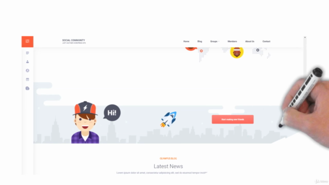 Create a Social Media, Community Website in WordPress – Screenshot 4