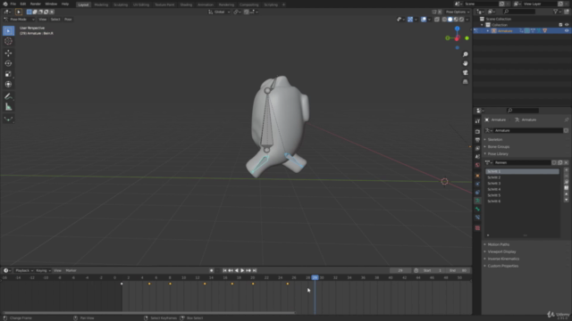 BLENDER 2.9 - Rigging und Skinning 2021 – Screenshot 4