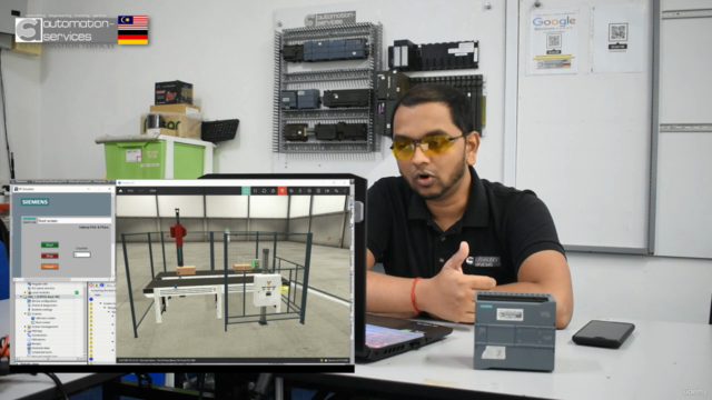 Siemens S7-1200 PLC with WinCC Flexi and Factory IO Training – Screenshot 4