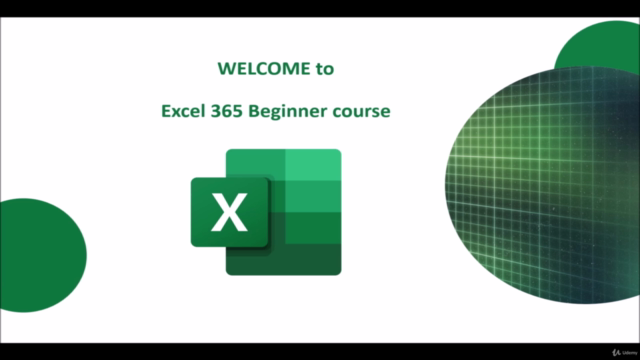 Excel Microsoft Office 365 Beginner course – Screenshot 1