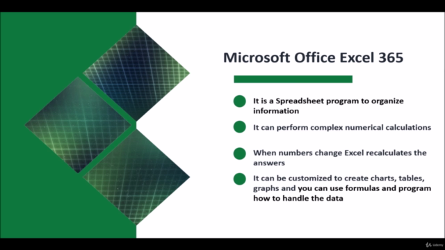 Excel Microsoft Office 365 Beginner course – Screenshot 3