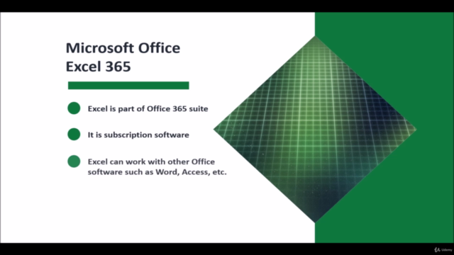 Excel Microsoft Office 365 Beginner course – Screenshot 4
