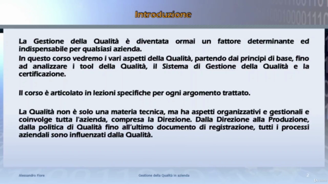 Qualità: corso sulla Gestione della Qualità in azienda – Screenshot 2