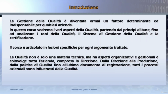 Qualità: corso sulla Gestione della Qualità in azienda – Screenshot 3