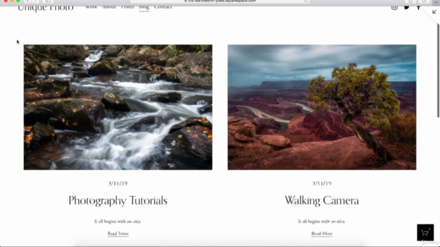 How to Create a Photography Website with Squarespace – Screenshot 3