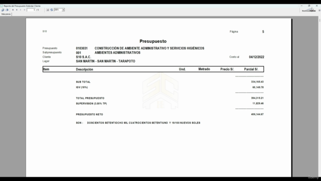 Presupuestos de obras con S10 Presupuestos – Screenshot 3