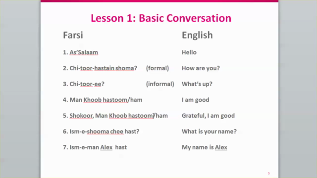 Learn Farsi (Dari) Conversation in Easy Steps for Beginners – Screenshot 3