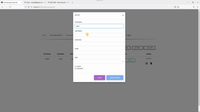Professional Web Authentication System Password Validation – Screenshot 2