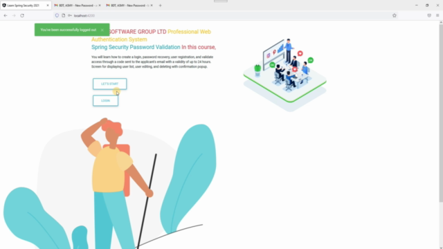Professional Web Authentication System Password Validation – Screenshot 3