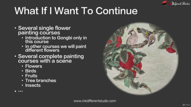 Relax With Chinese Painting - Camellia Flower and Bird – Screenshot 3