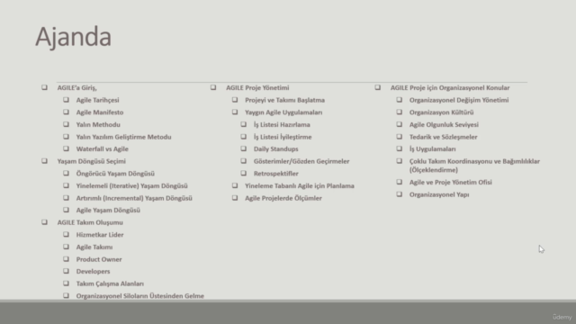 AGILE (ÇEVİK) PROJE YÖNETİMİ – Screenshot 2