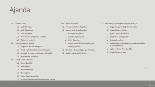 AGILE (ÇEVİK) PROJE YÖNETİMİ – Screenshot 3