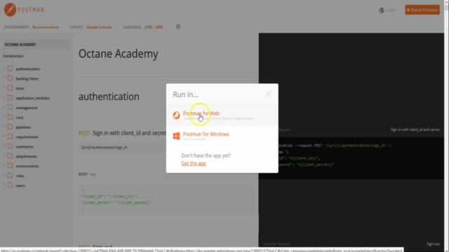 ALM Octane - Working with the REST API using Postman Client – Screenshot 1