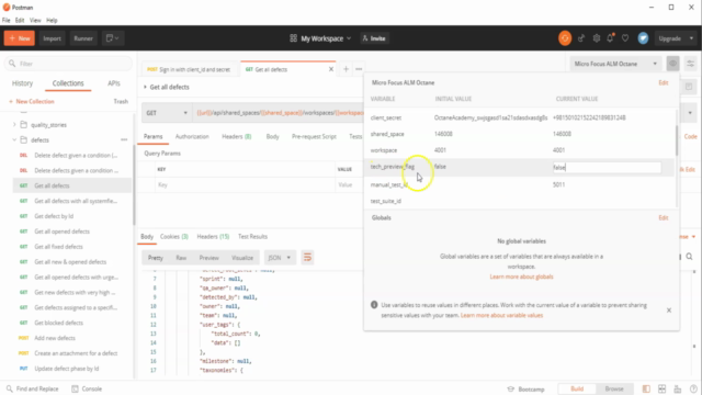 ALM Octane - Working with the REST API using Postman Client – Screenshot 4
