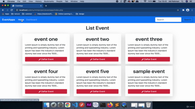 Membuat website event - PHP MYSQL – Screenshot 3